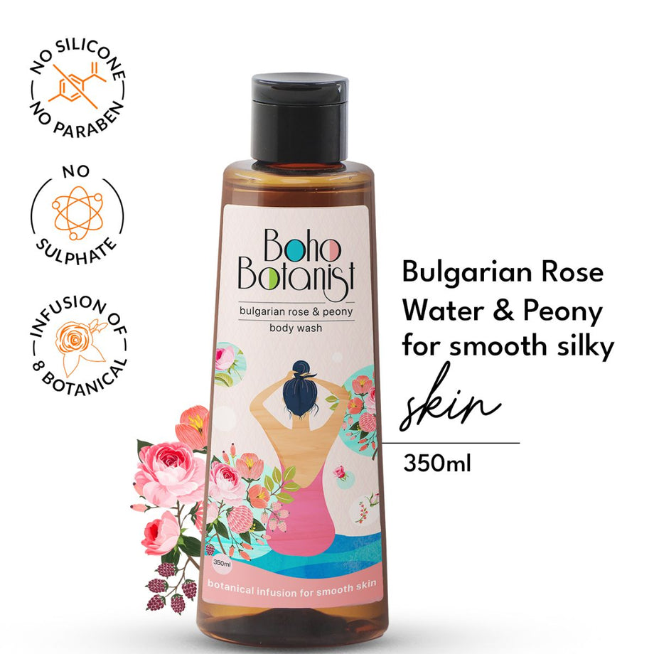 Bulgarian Rose & Peony Body Wash 350ml – Boho Botanist